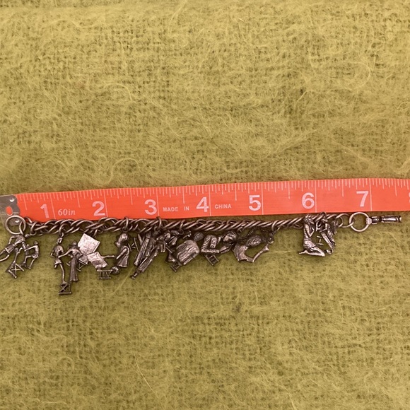 Vintage (Mid-Century) Pewter 10 Commandments Charm Bracelet - Picture 14 of 14